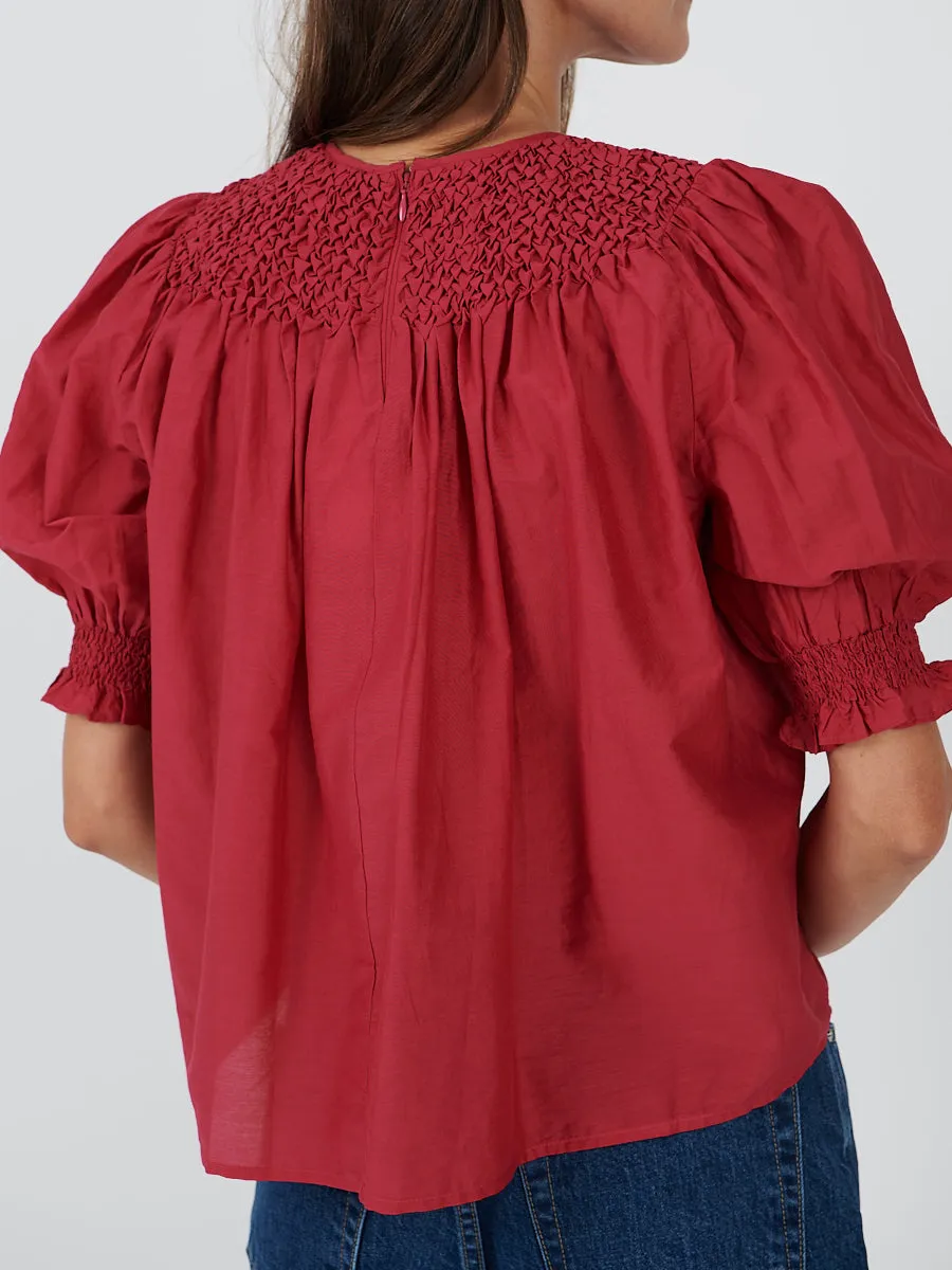 Alita Top in Peony