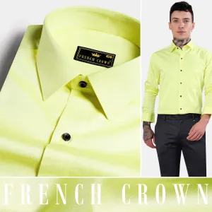 Arylide Green Subtle Sheen Super Soft Premium Cotton Shirt