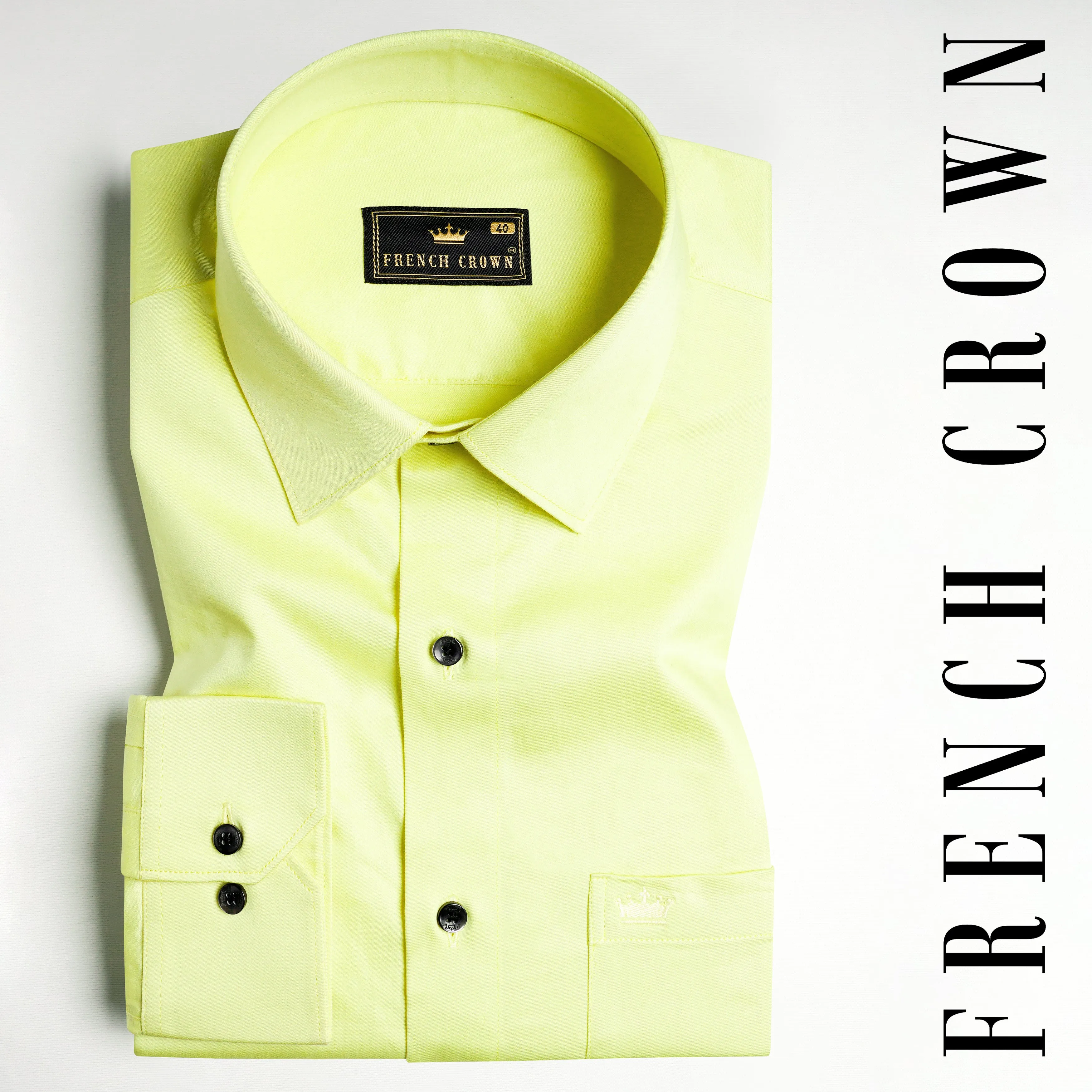 Arylide Green Subtle Sheen Super Soft Premium Cotton Shirt