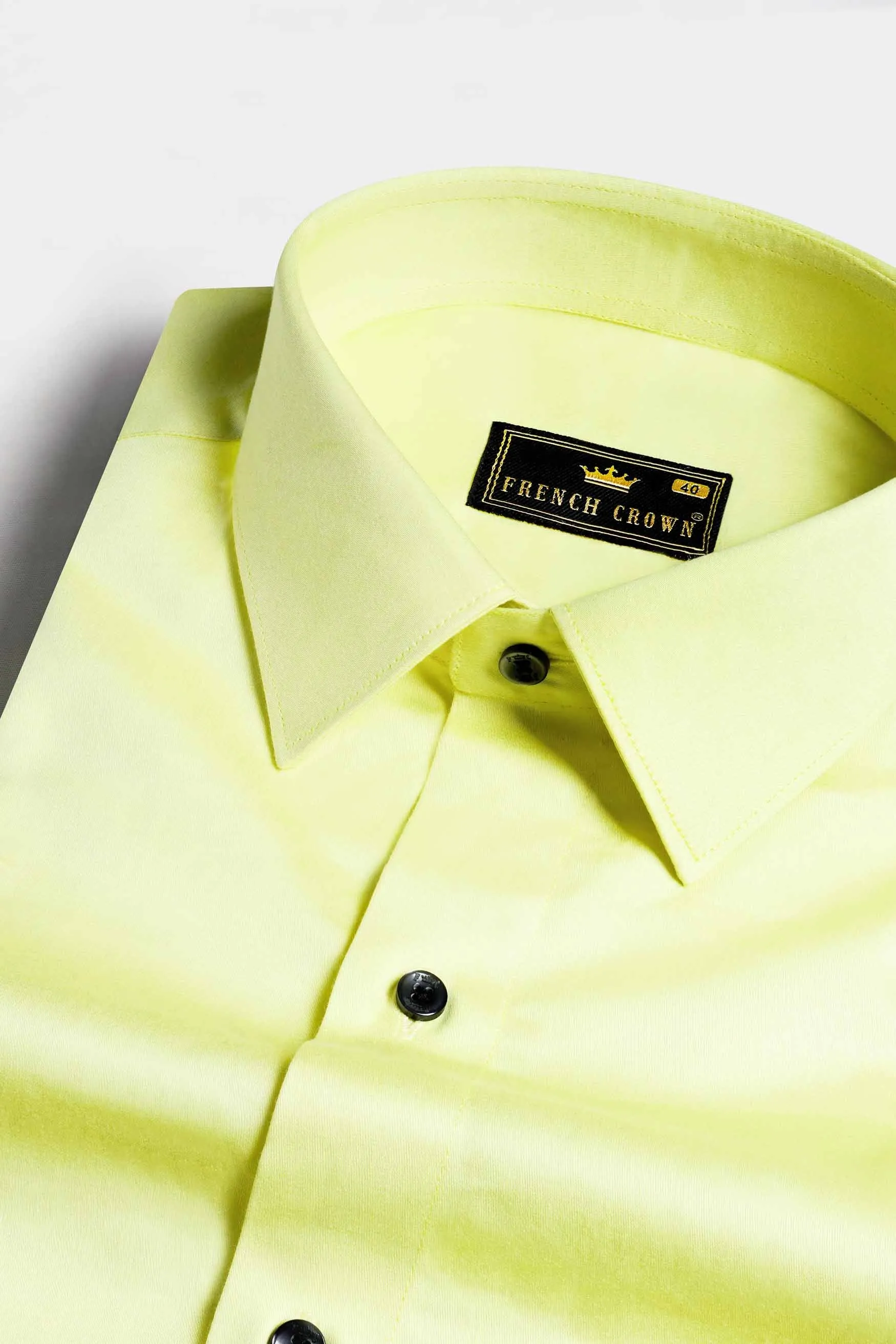 Arylide Green Subtle Sheen Super Soft Premium Cotton Shirt