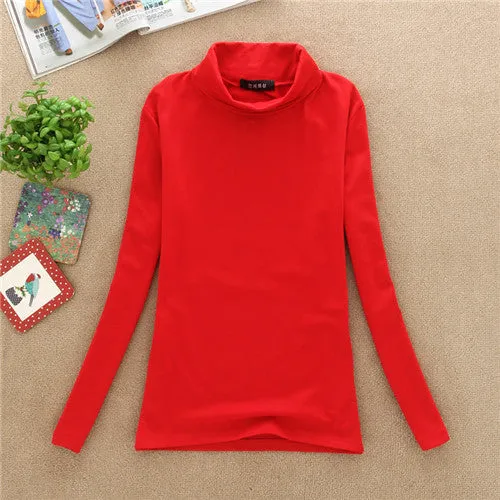 BACHASH 2017 High Quality Fashion Spring Autumn Winter Sweater Women Wool Turtleneck Pullovers Fashion Women's Solid Sweaters