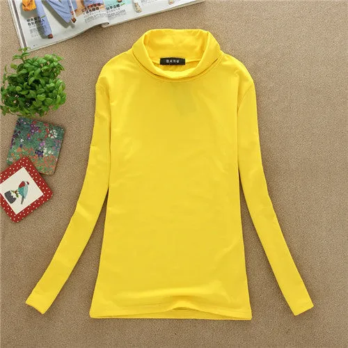 BACHASH 2017 High Quality Fashion Spring Autumn Winter Sweater Women Wool Turtleneck Pullovers Fashion Women's Solid Sweaters