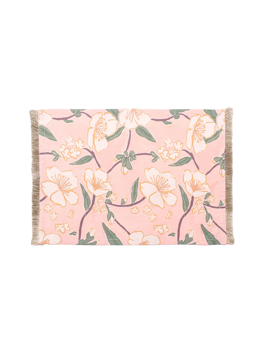 Badamwari - Set Of 2 Placemats (Pink)