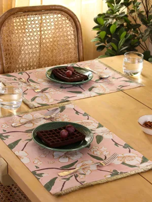 Badamwari - Set Of 2 Placemats (Pink)