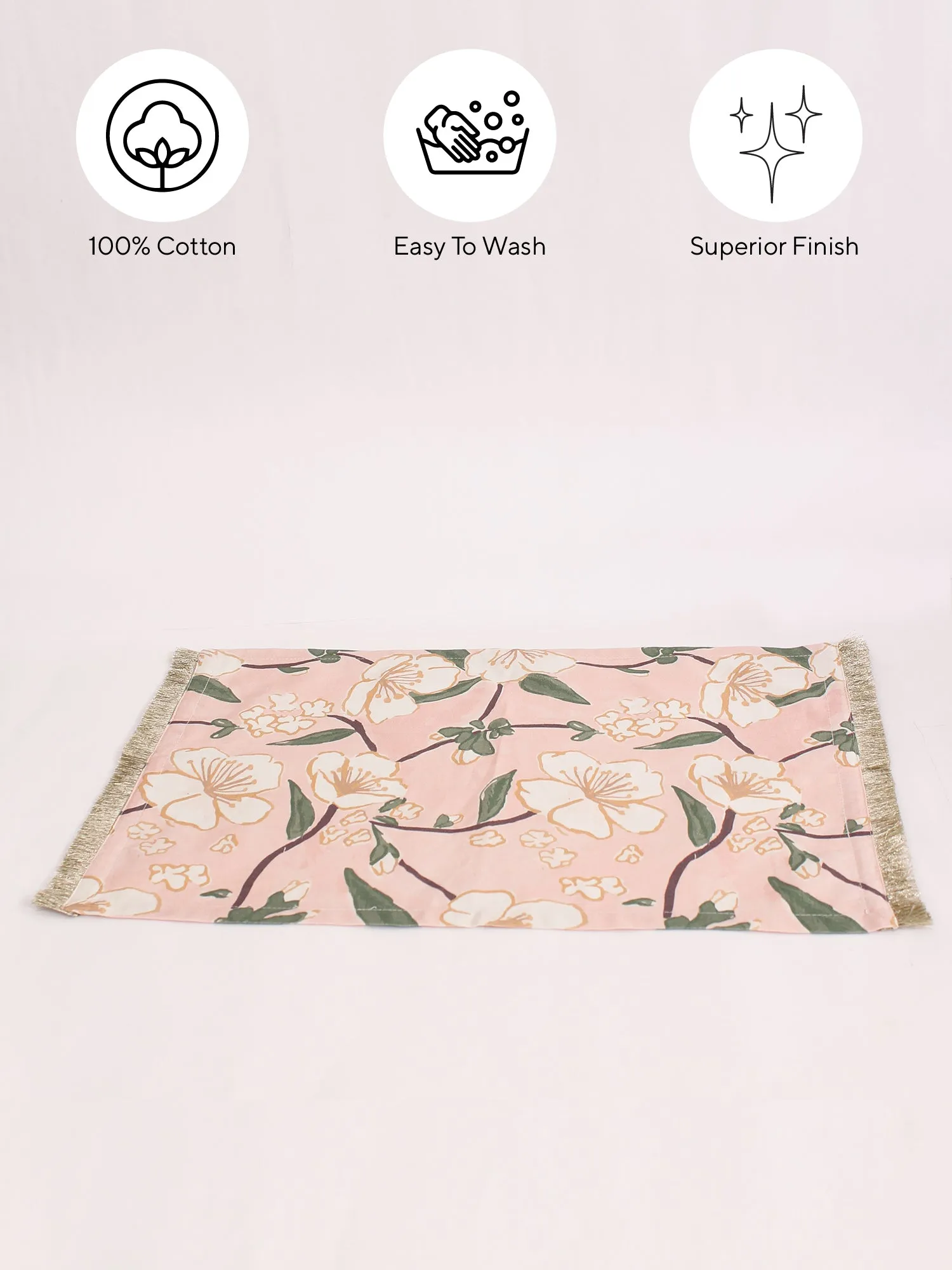 Badamwari - Set Of 2 Placemats (Pink)