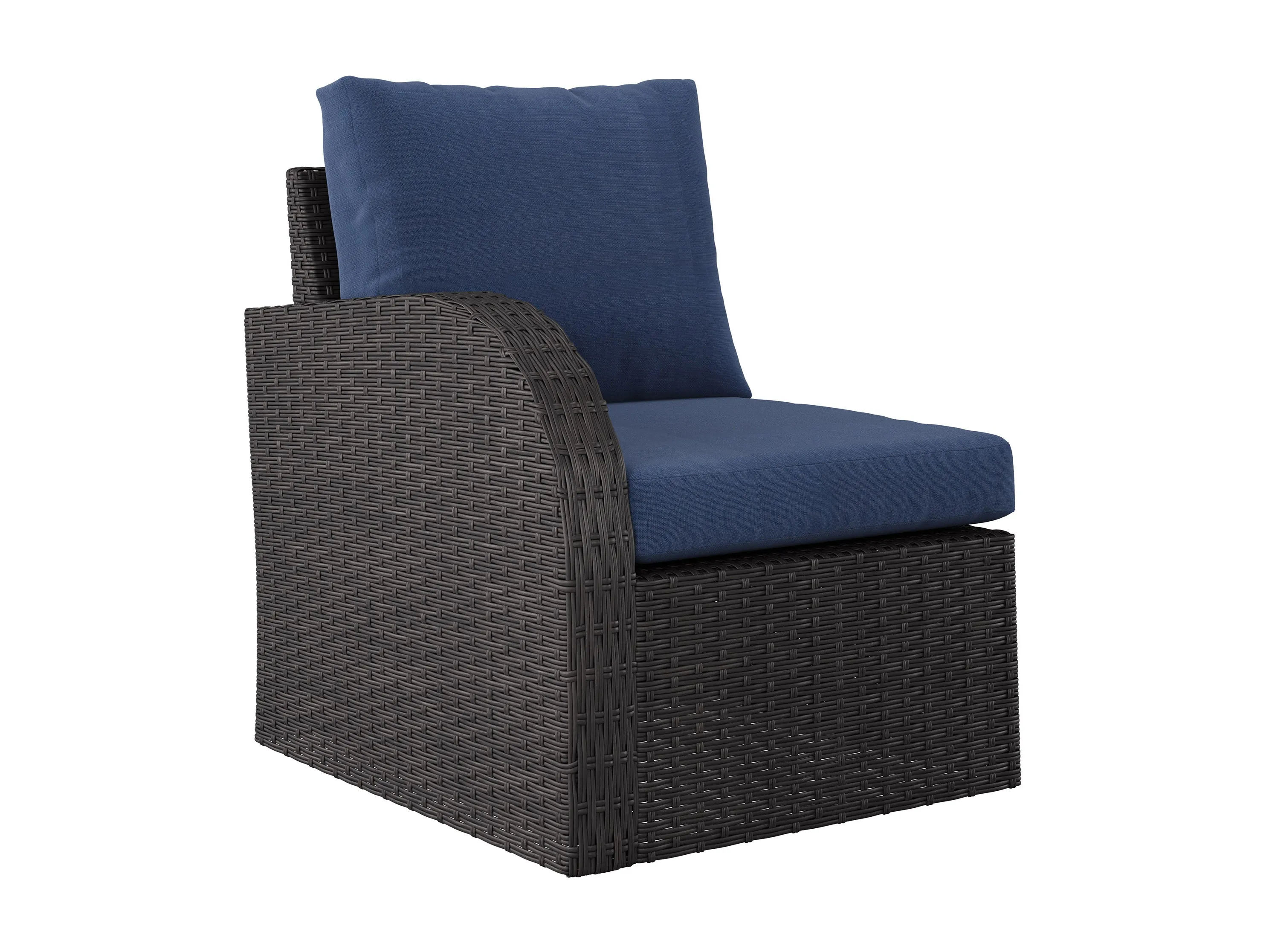 Blue Outdoor Left Arm Sectional Chair