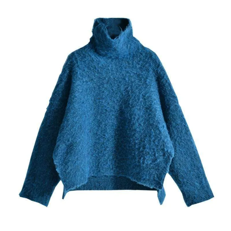 Blue Turtleneck Vintage Sweater