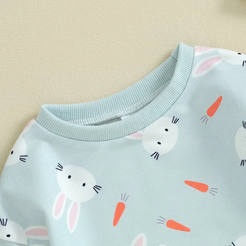 Bunny Cotton Sweatshirt Romper