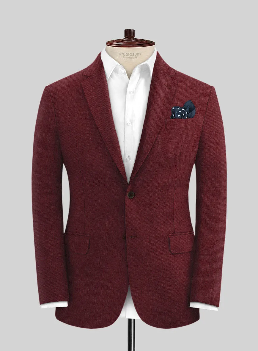 Campari Cranberry Linen Suit