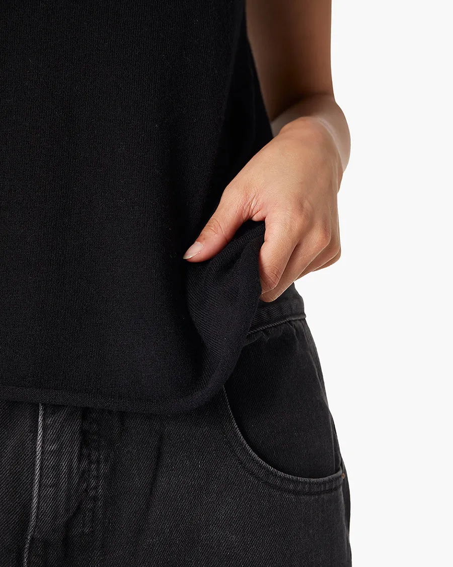 Cashmere Classic Tee - Black