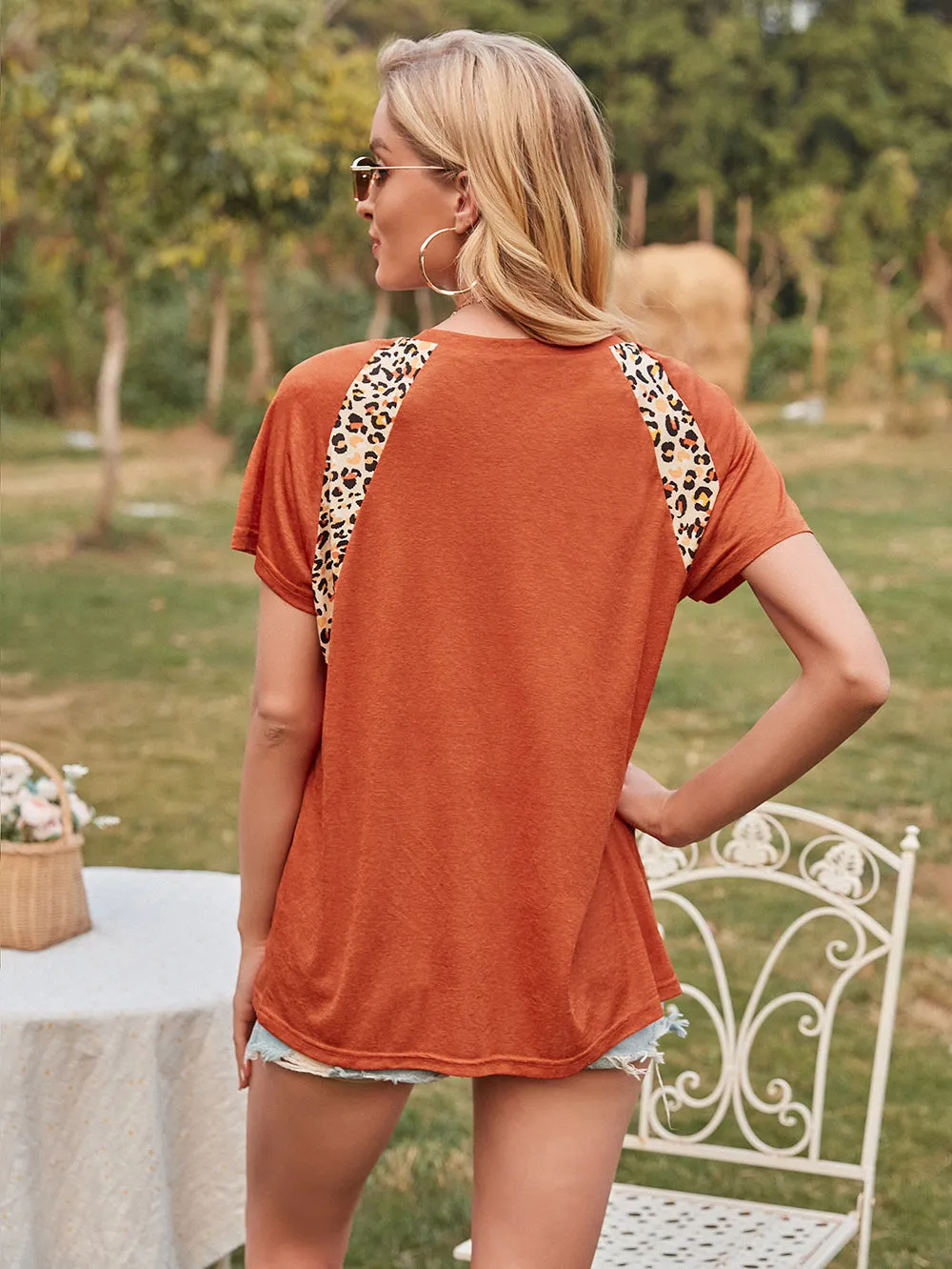 Contrast Leopard Lux Tee