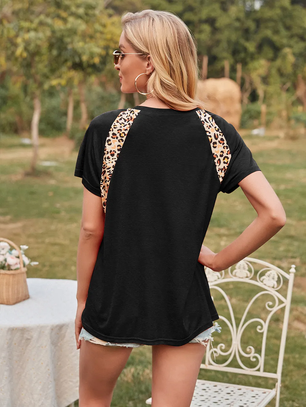 Contrast Leopard Lux Tee