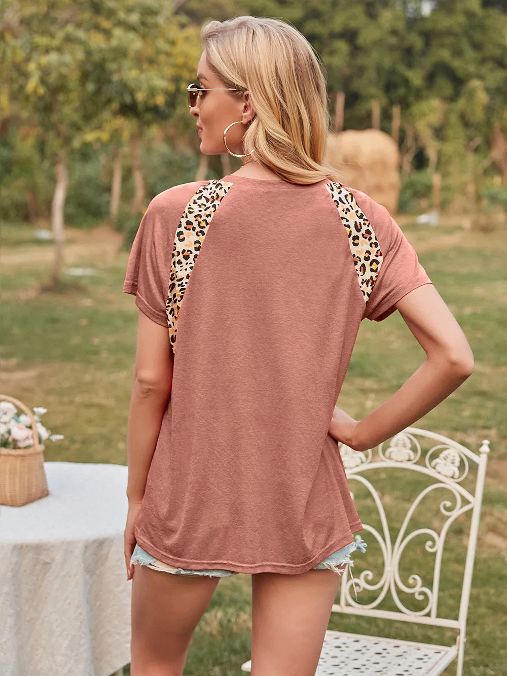 Contrast Leopard Lux Tee