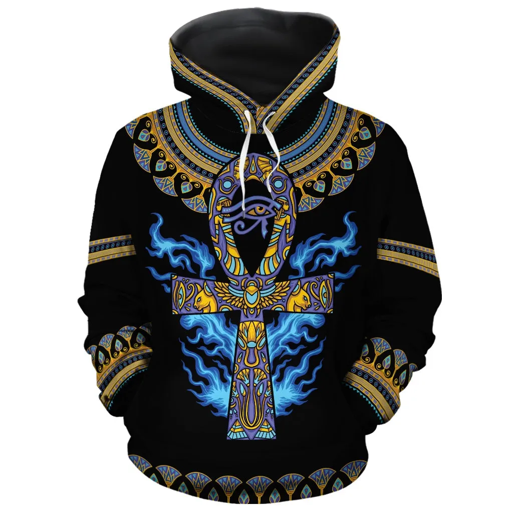 Egyptian Ankh Ft Eye Of Ra All-over Hoodie