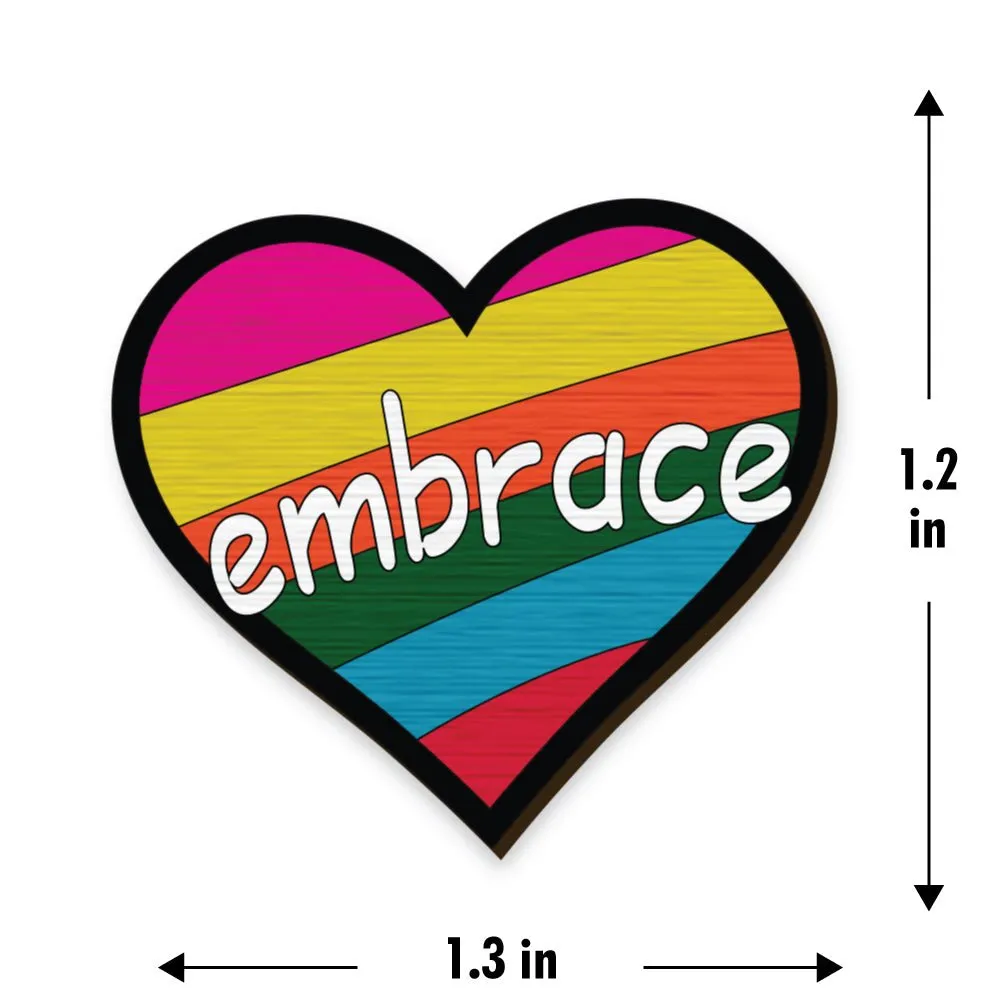 Embrace Hand Painted Pin