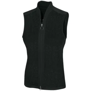 Greg Norman Womens Teardrop Vest - BLACK