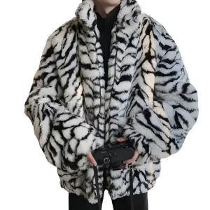 Grey Zebra Coat