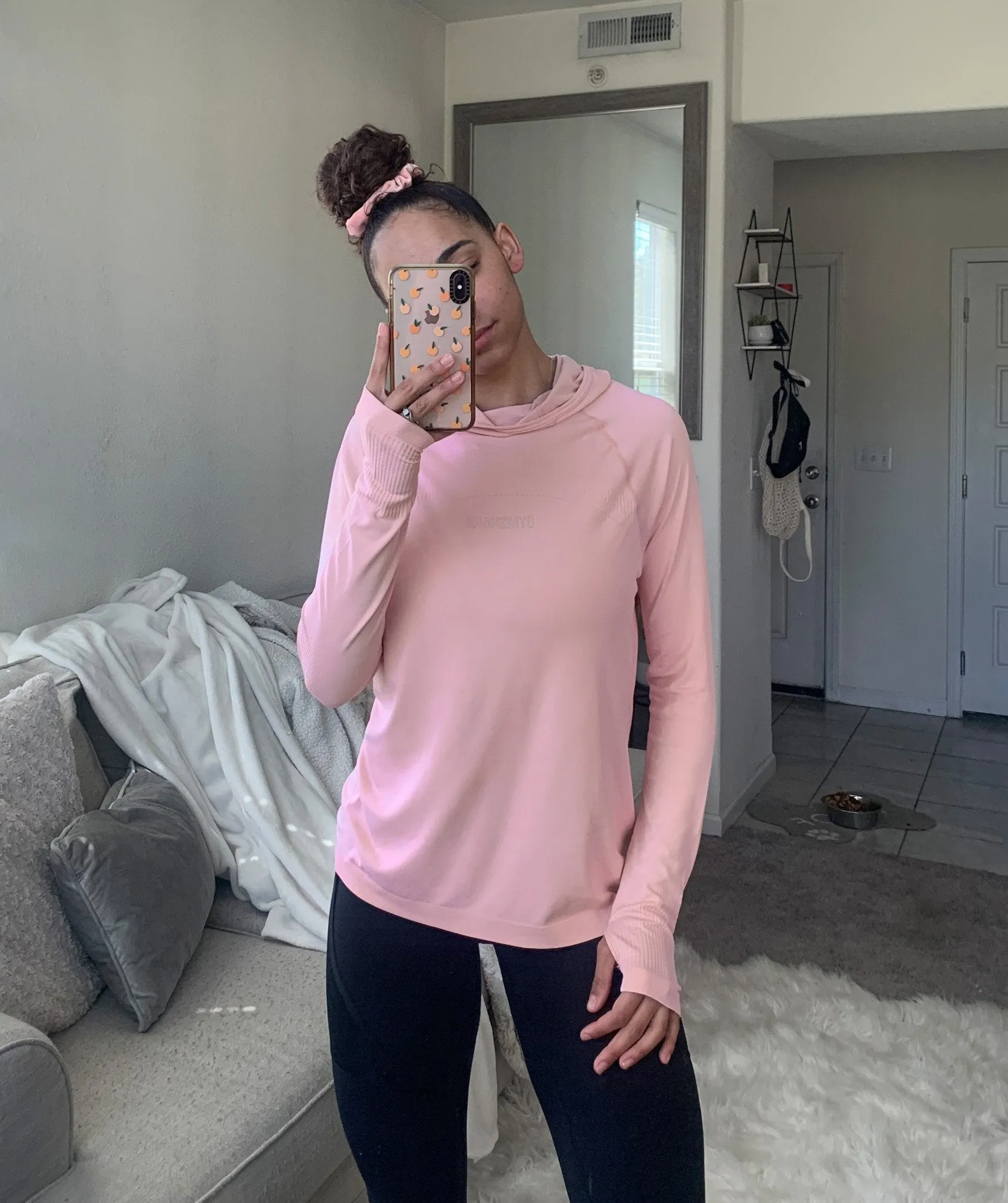 Gymshark Breeze Lightweight Seamless Hoodie - Pink