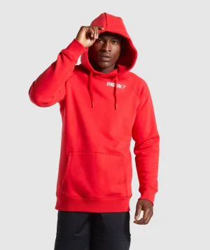 Gymshark Crest Hoodie - Red