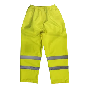 Hi-Vis Yellow Waterproof Trousers - X-Large