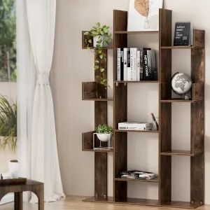 Industrial Tree-Shaped Bookshelf with 13 Shelves Artiss