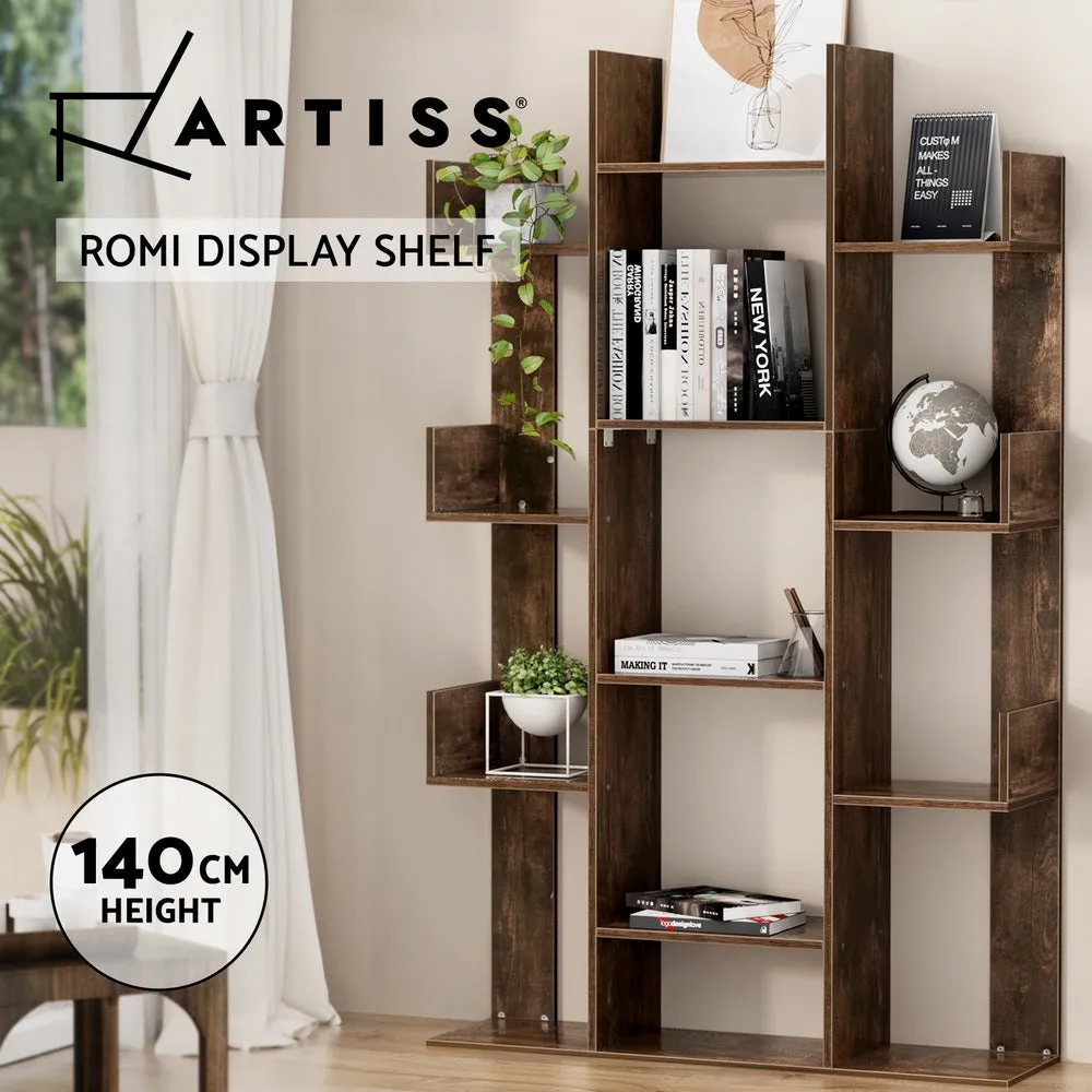 Industrial Tree-Shaped Bookshelf with 13 Shelves Artiss