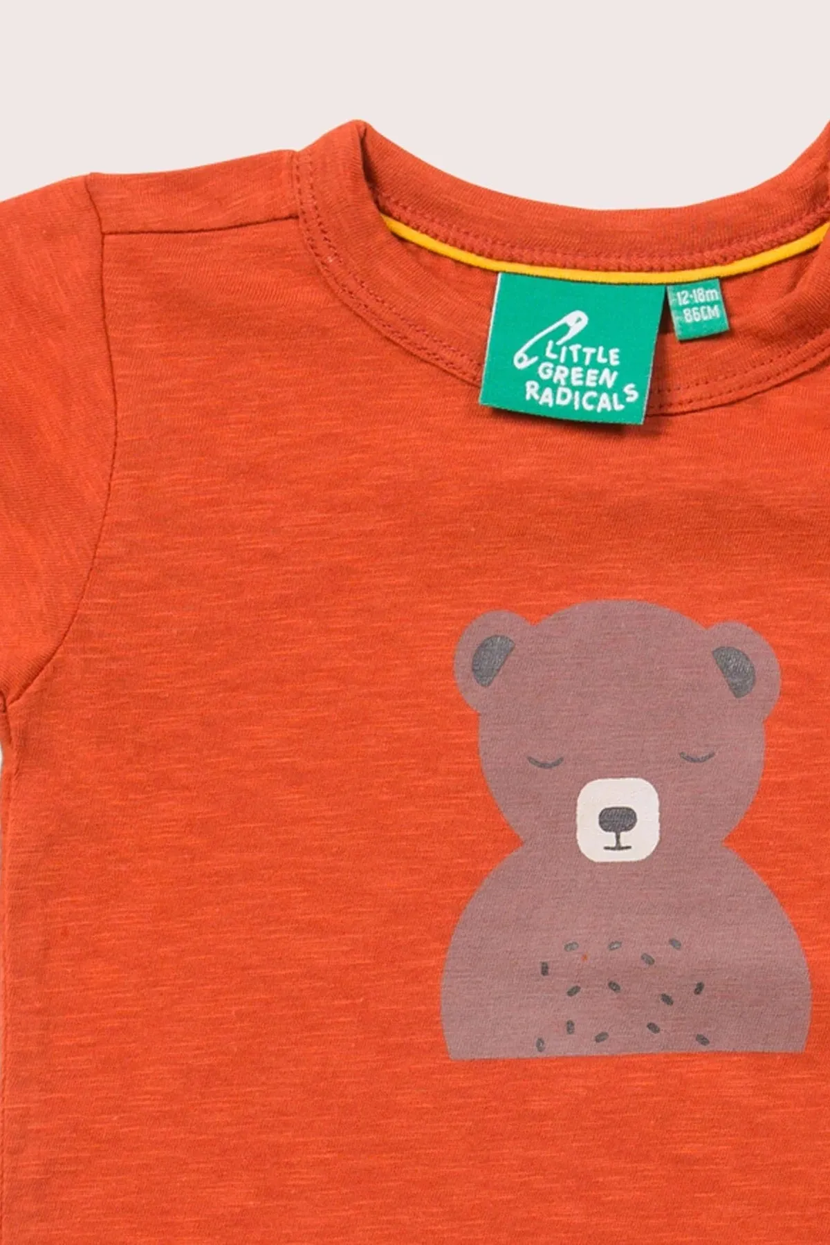 Little Green Radicals Bear Short Sleeve T-shirt - Bear Print