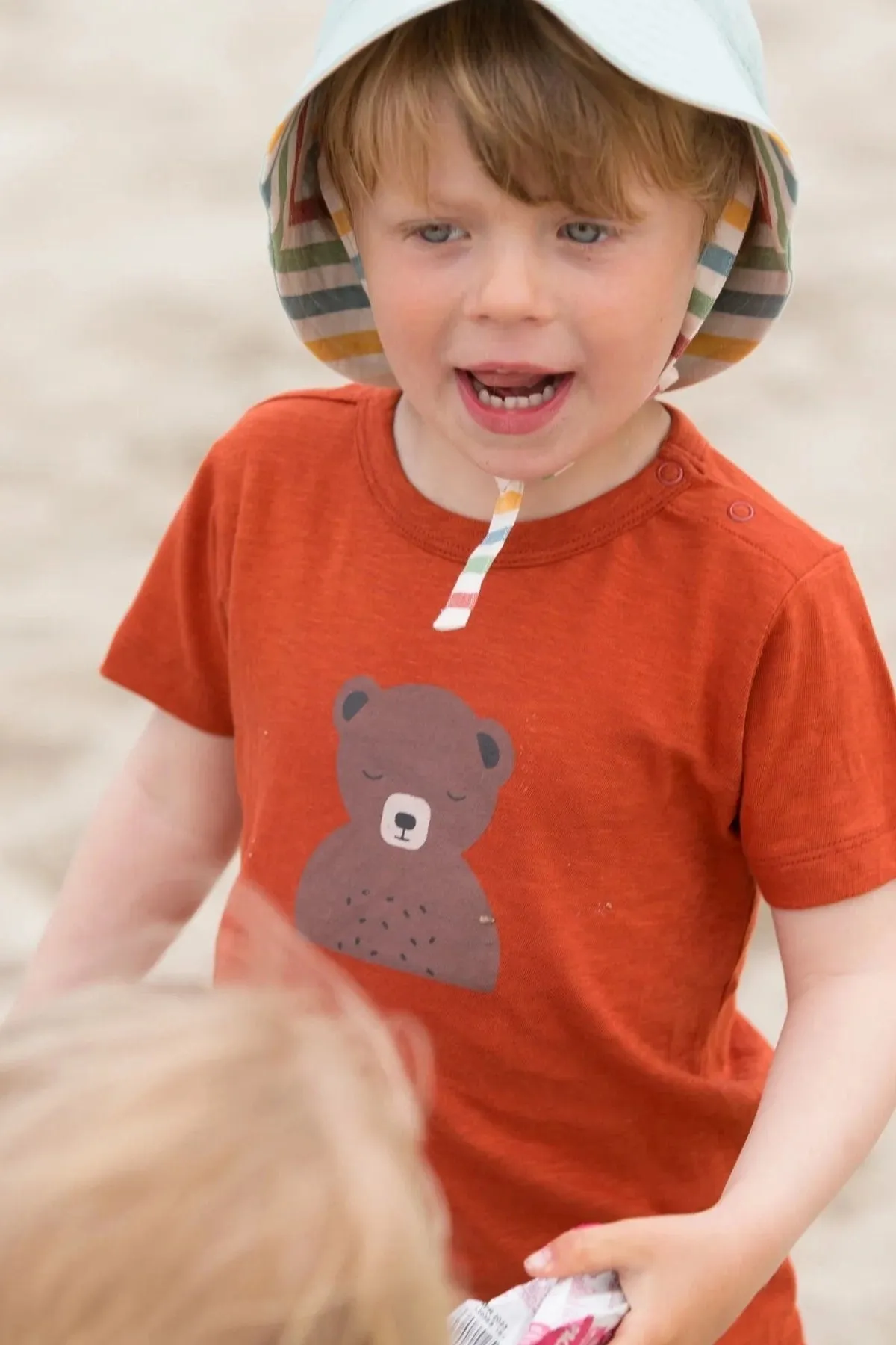 Little Green Radicals Bear Short Sleeve T-shirt - Bear Print