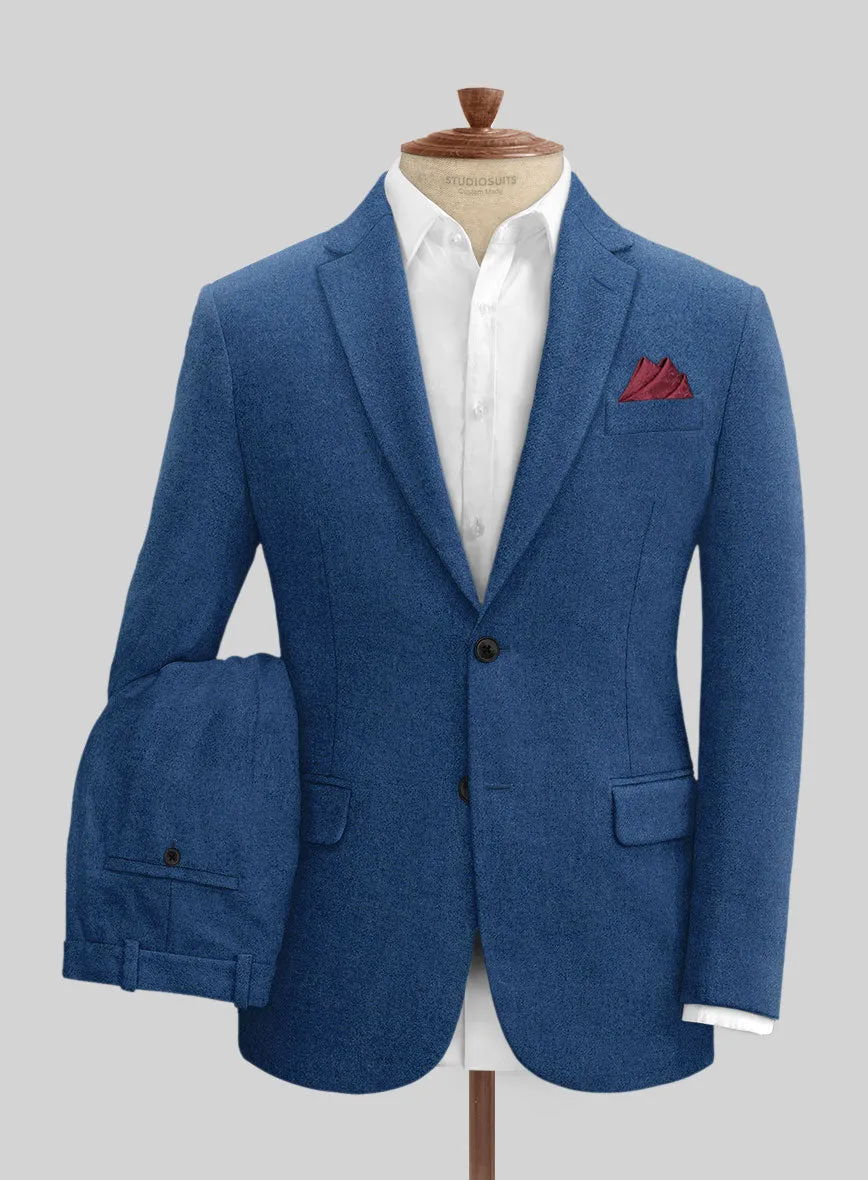 Naples Cobalt Blue Tweed Suit