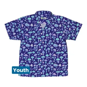 Psychedelic Mushrooms Youth Hawaiian Shirt