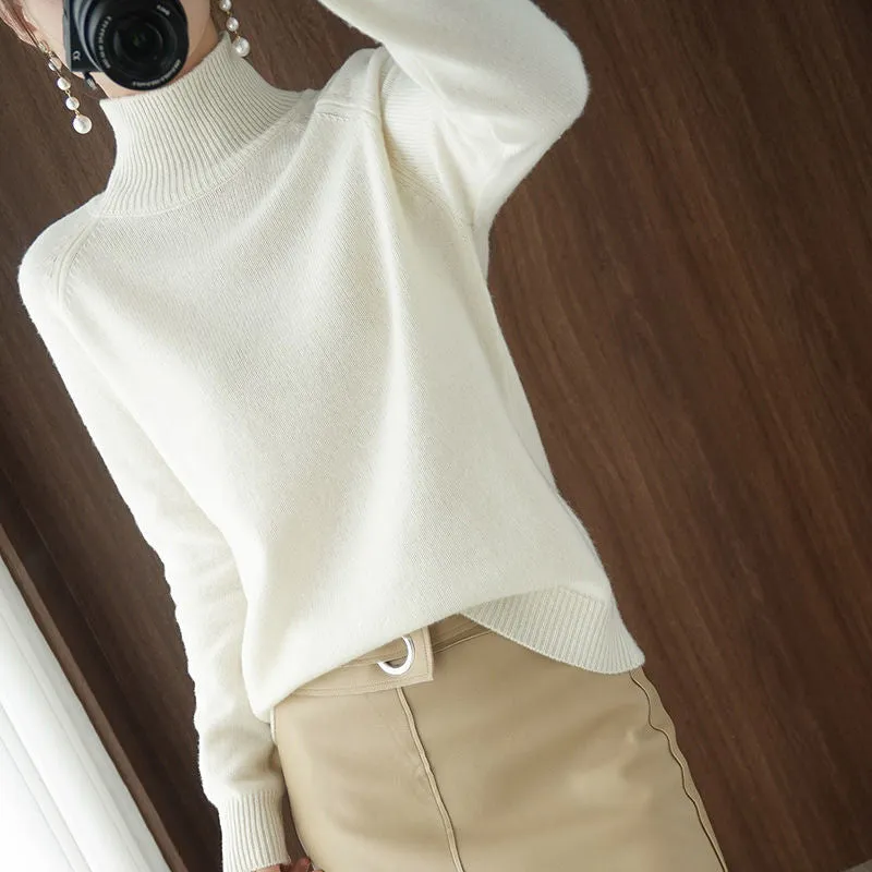 Pullover Turtleneck Cashmere Sweater