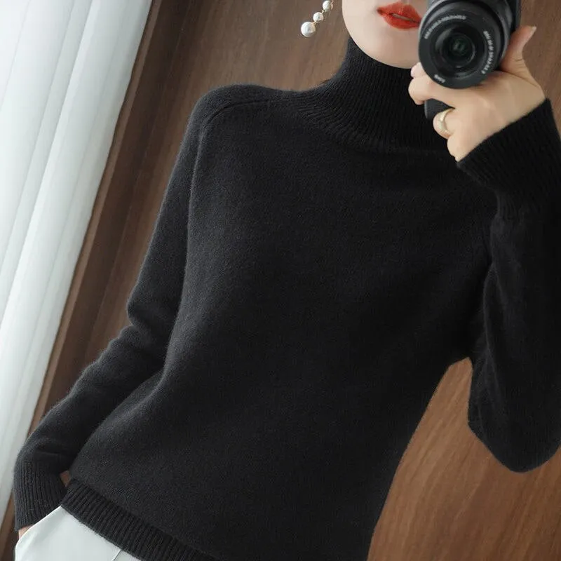 Pullover Turtleneck Cashmere Sweater