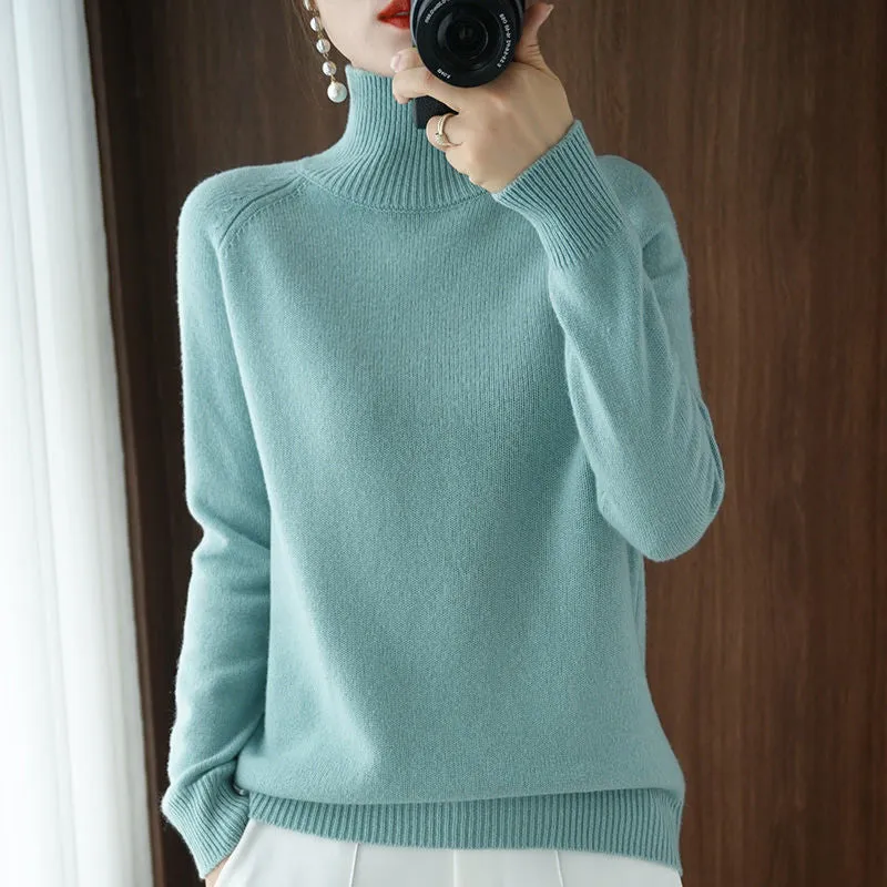 Pullover Turtleneck Cashmere Sweater