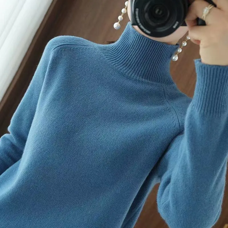 Pullover Turtleneck Cashmere Sweater