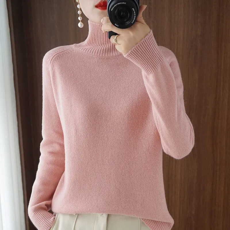 Pullover Turtleneck Cashmere Sweater