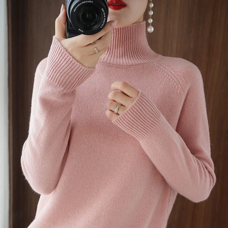 Pullover Turtleneck Cashmere Sweater