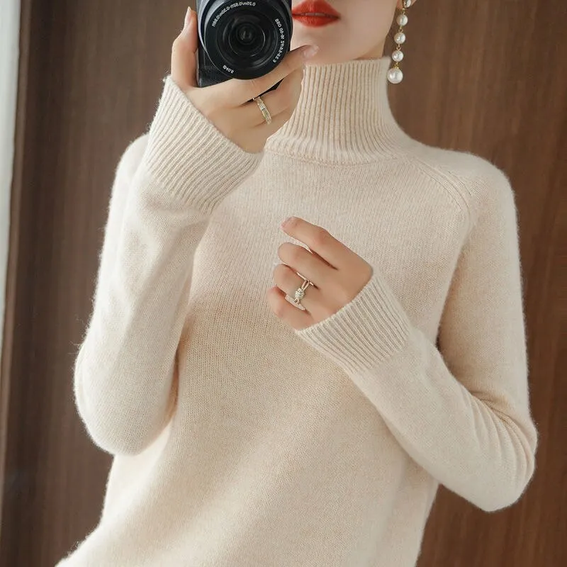 Pullover Turtleneck Cashmere Sweater