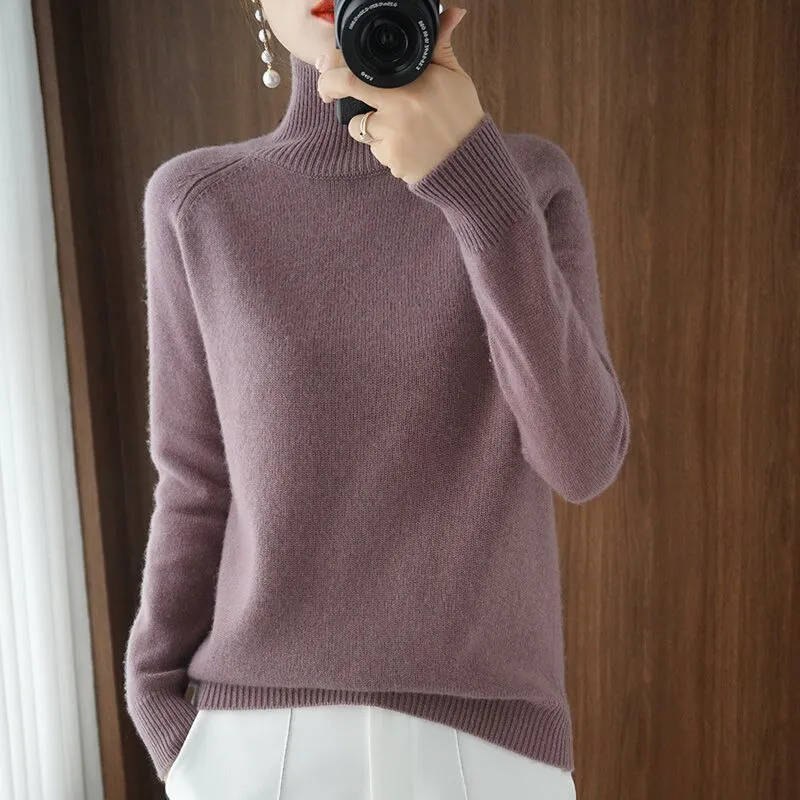 Pullover Turtleneck Cashmere Sweater