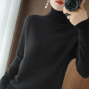 Pullover Turtleneck Cashmere Sweater