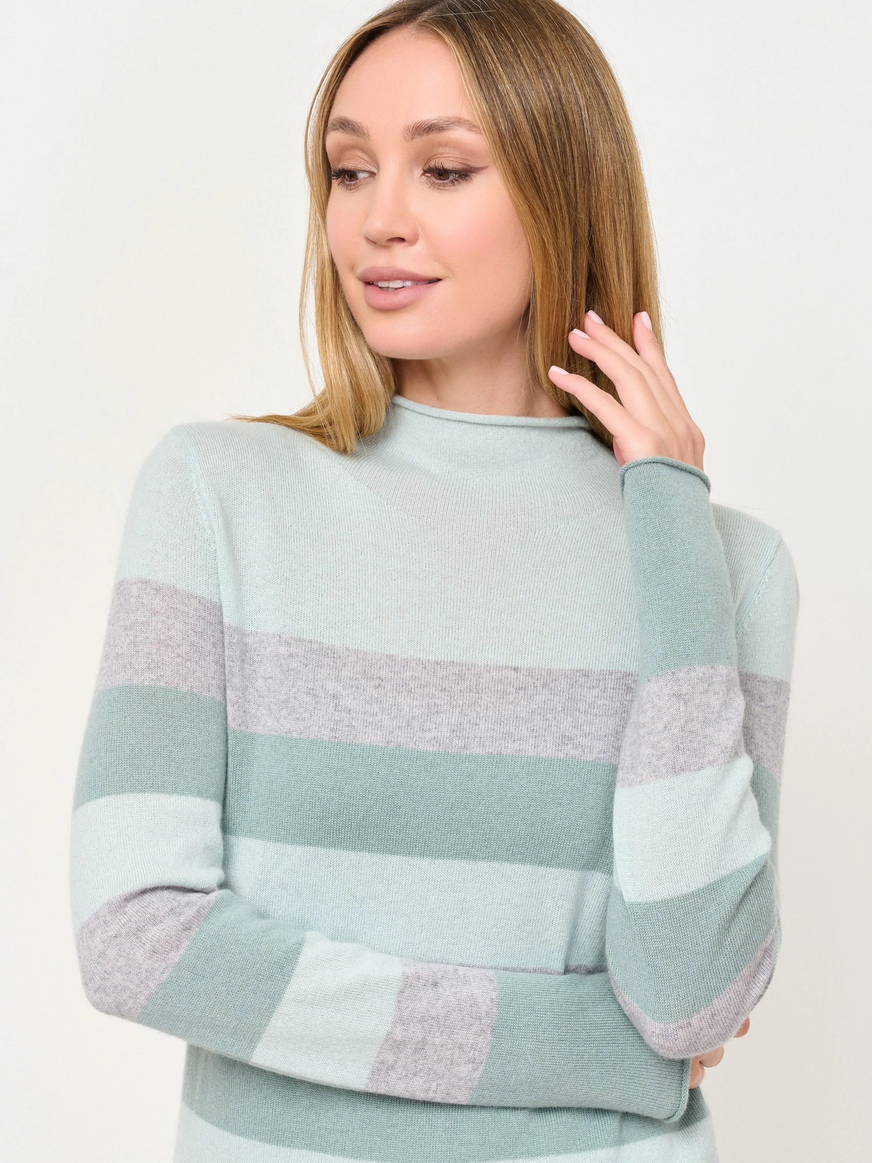 Pullover with Block Stripes