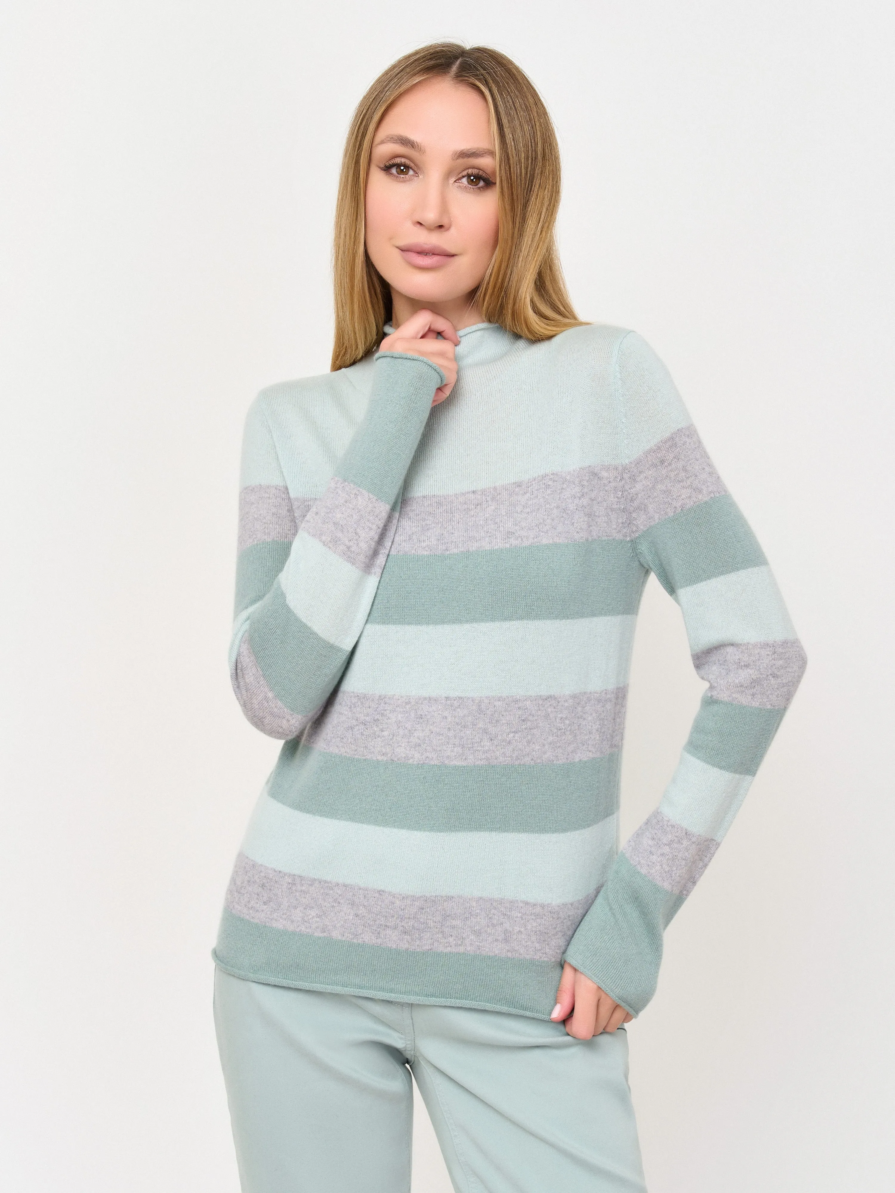 Pullover with Block Stripes