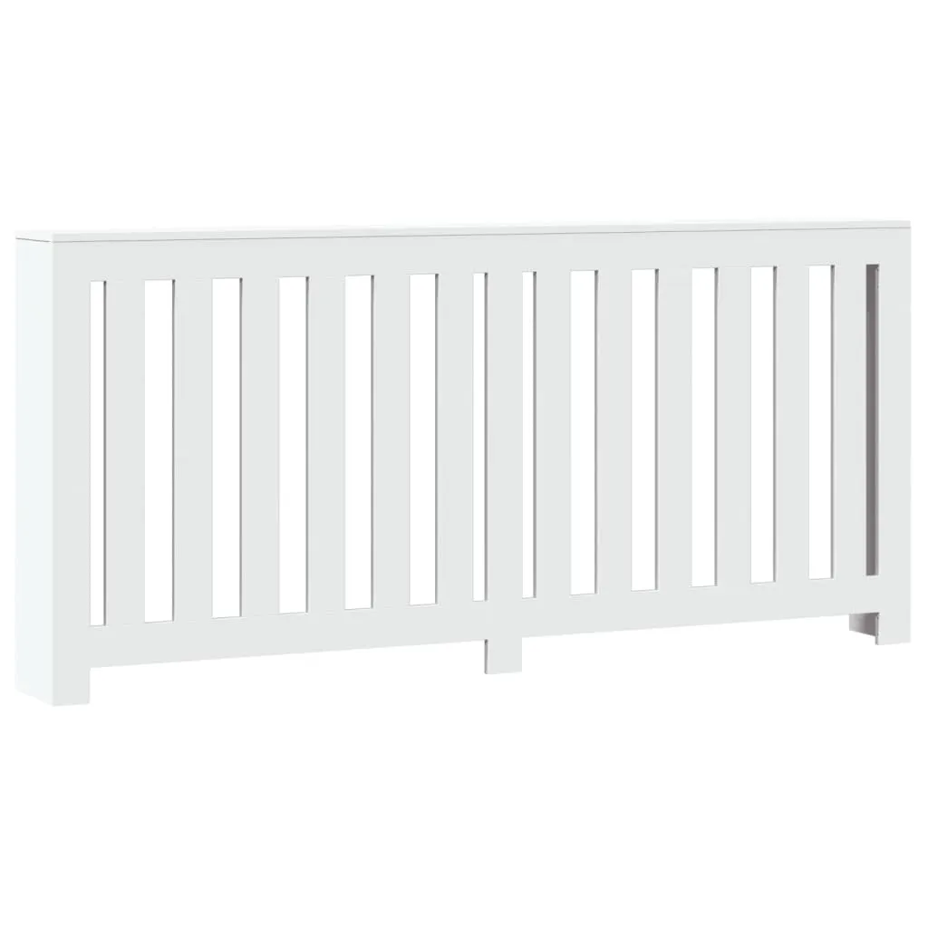 Radiator Cover White 175x20x82 cm Engineered Wood