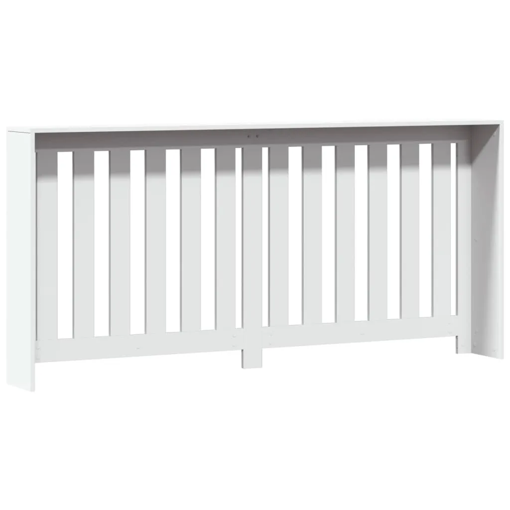 Radiator Cover White 175x20x82 cm Engineered Wood