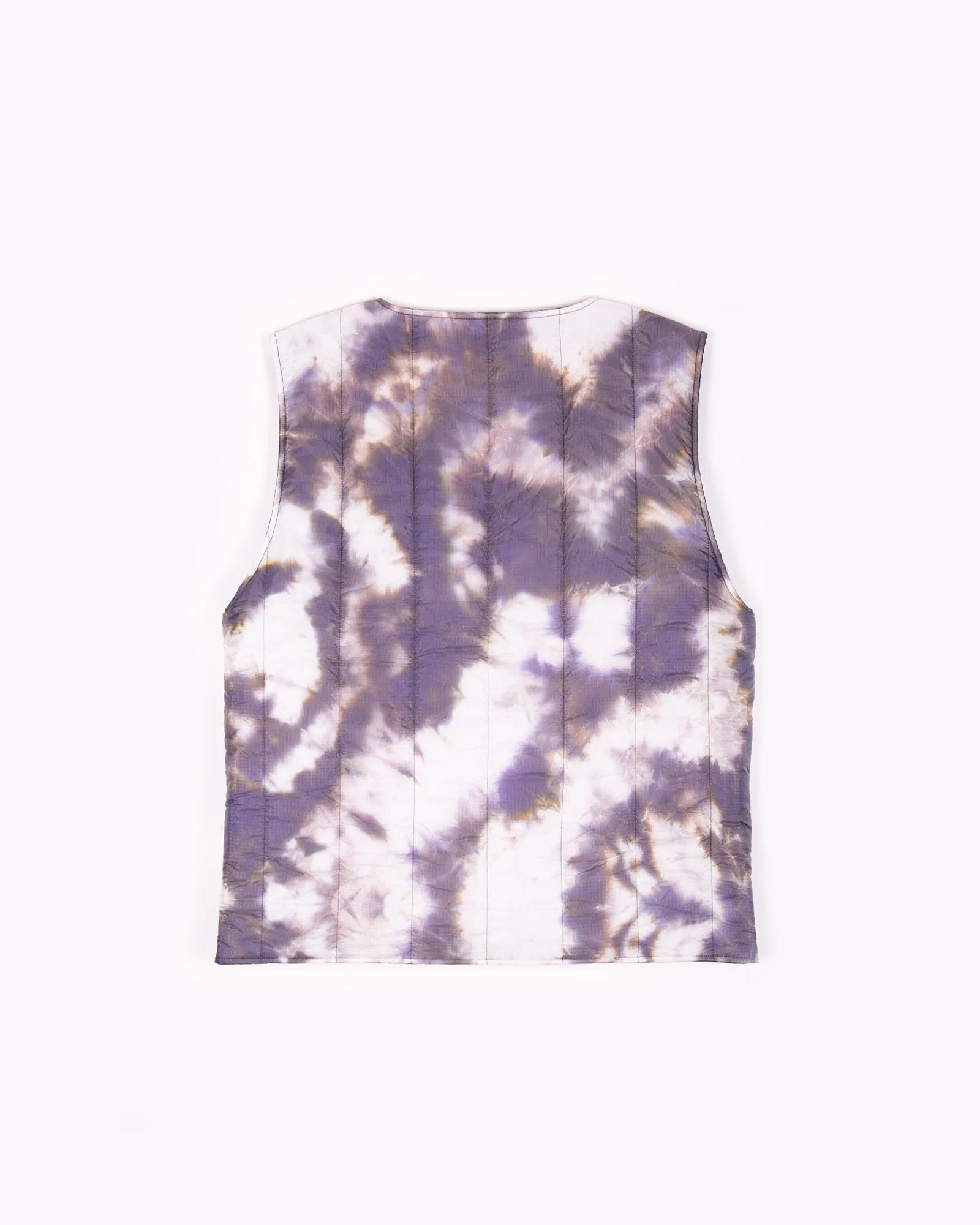 Reversible Insulated Vest - Black/Purple Ash Dyed