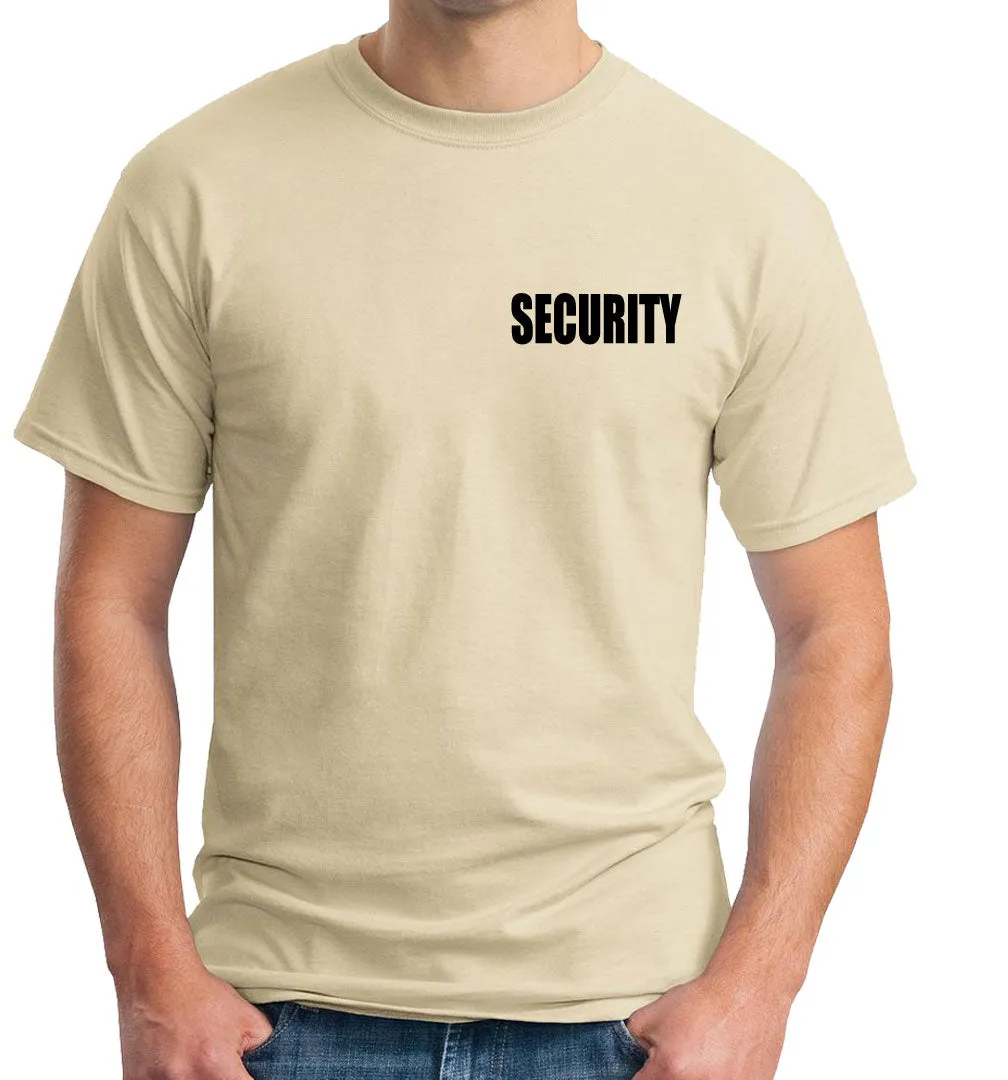 Security ID 100% Cotton Short Sleeves T Shirts Front and Back