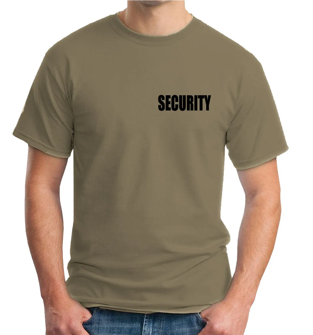 Security ID 100% Cotton Short Sleeves T Shirts Front and Back