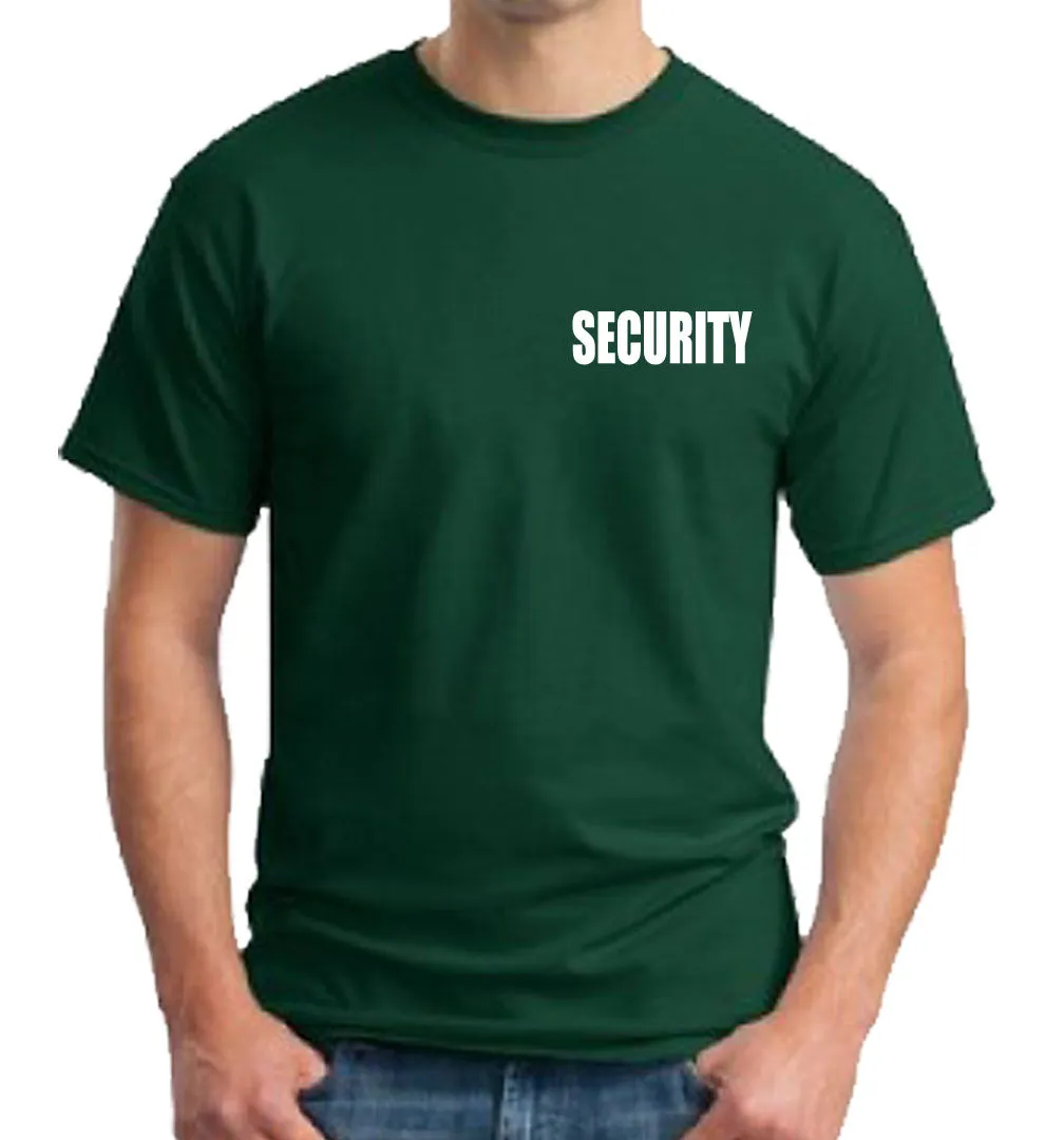 Security ID 100% Cotton Short Sleeves T Shirts Front and Back