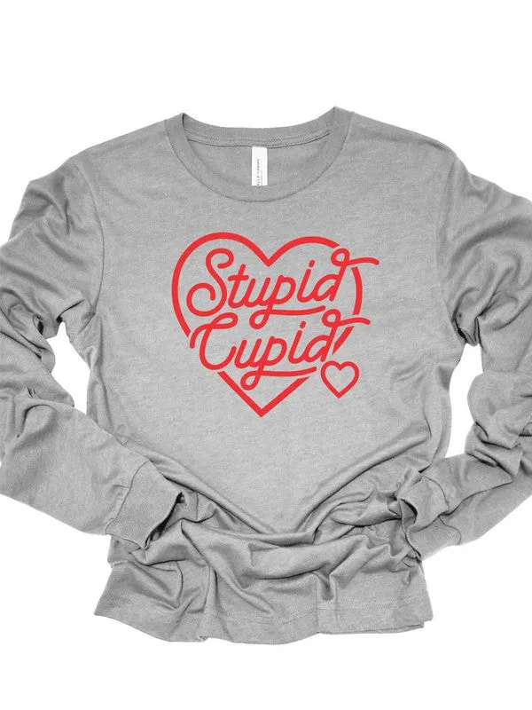 Stupid Cupid Long Sleeve Tee