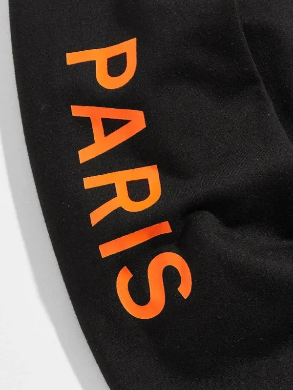 SXV  'PARIS BNO’ Printed Cool Aesthetic Sweatshirt Hoodie