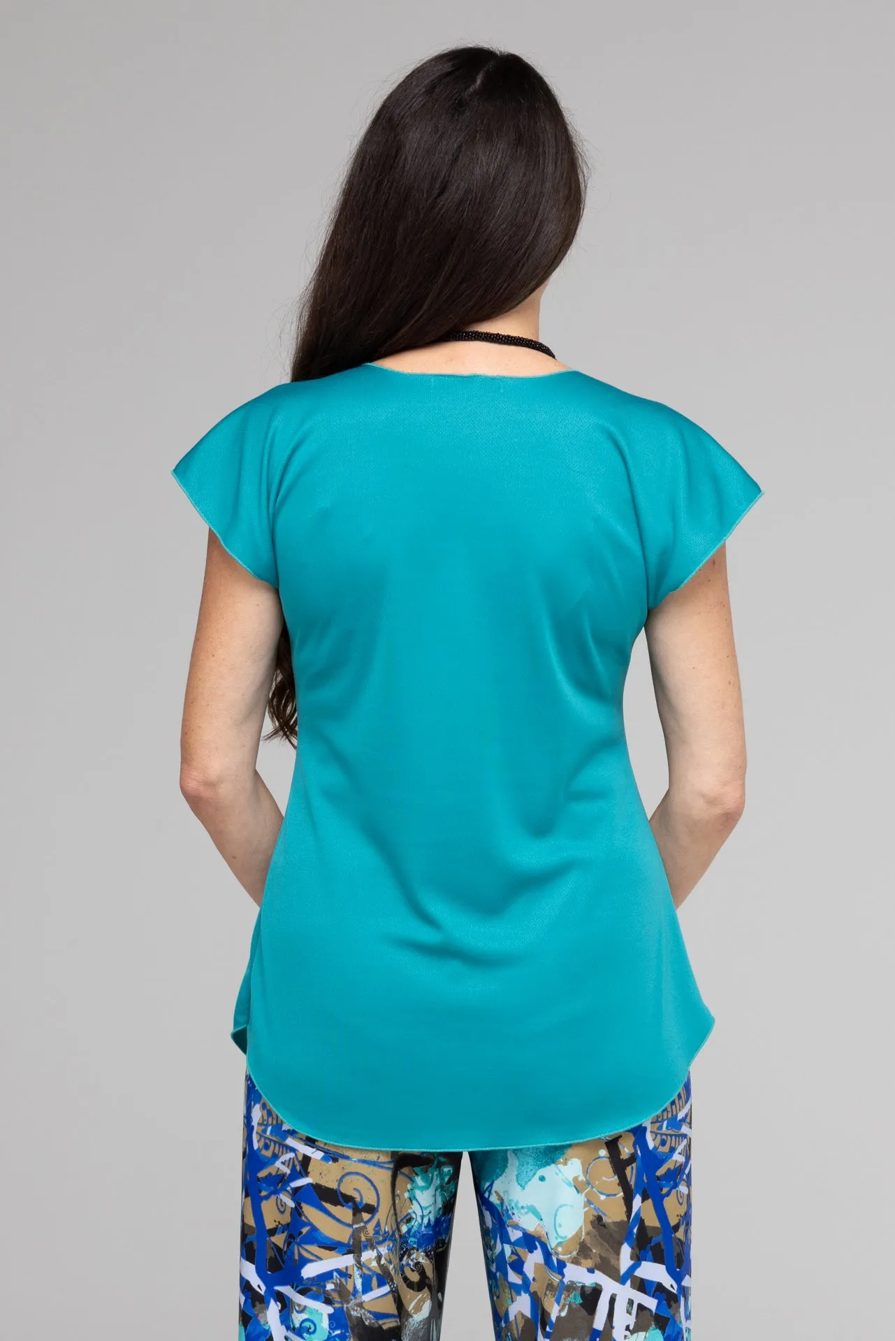 Teal Activewear Short Sleeve Top